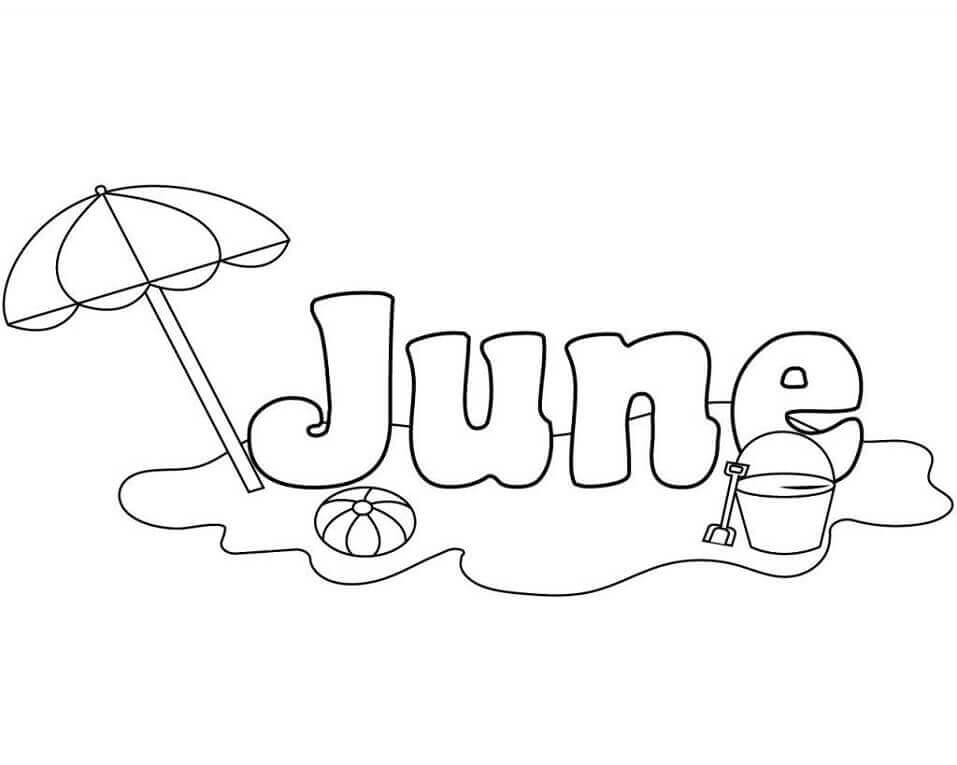 Junio para Colorear