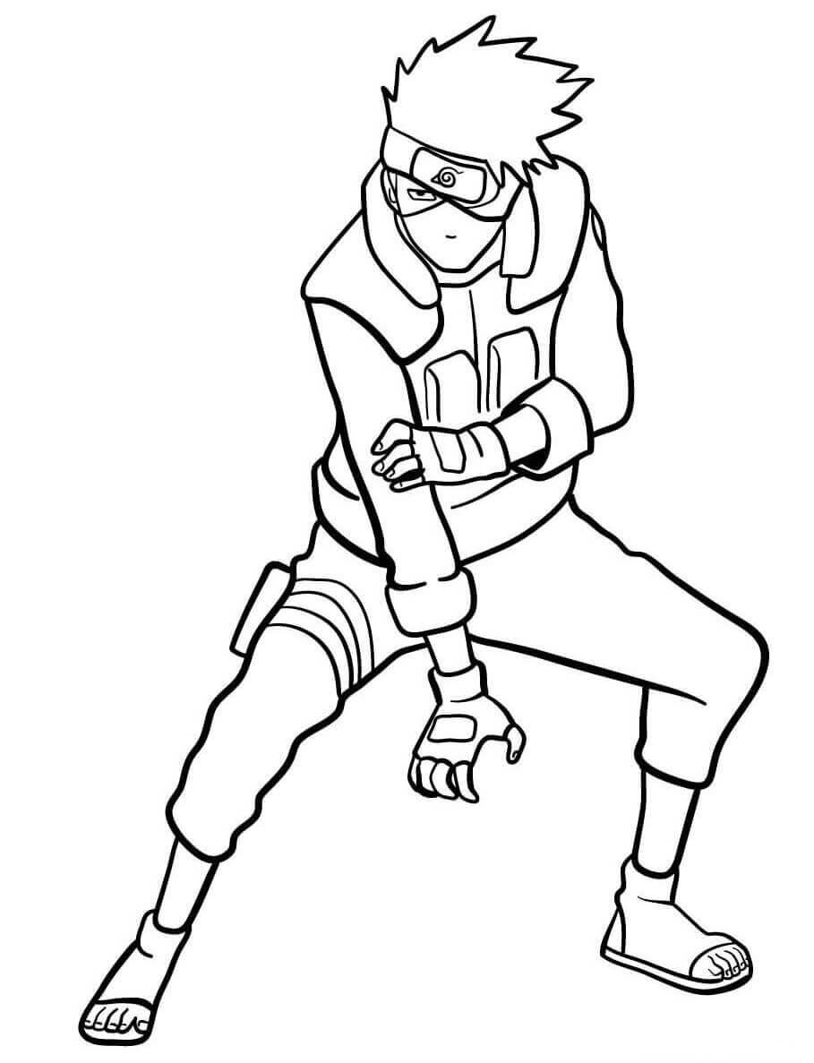 Kakashi Hatake para Colorear