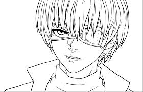 Dibujo de Haise Sasaki para Colorear y Imprimir