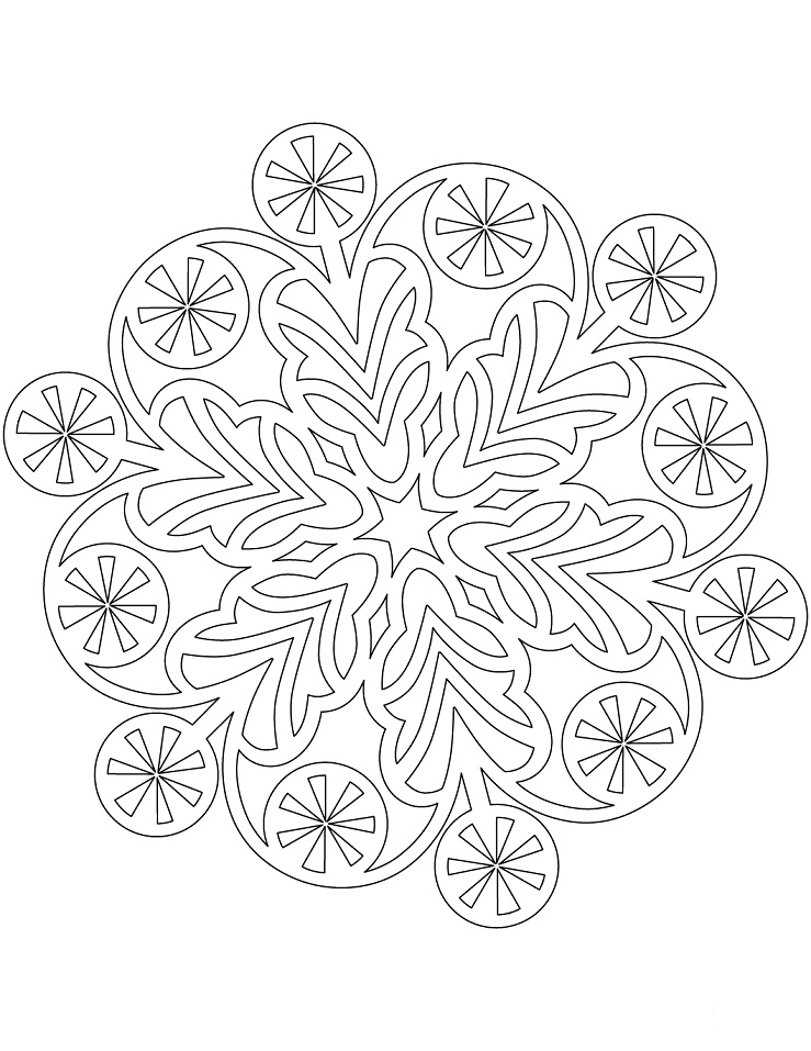 Kar Tanesi para Colorear