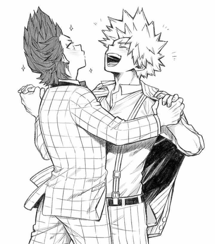 Dibujo de Bailando Bakugo para Colorear y Imprimir