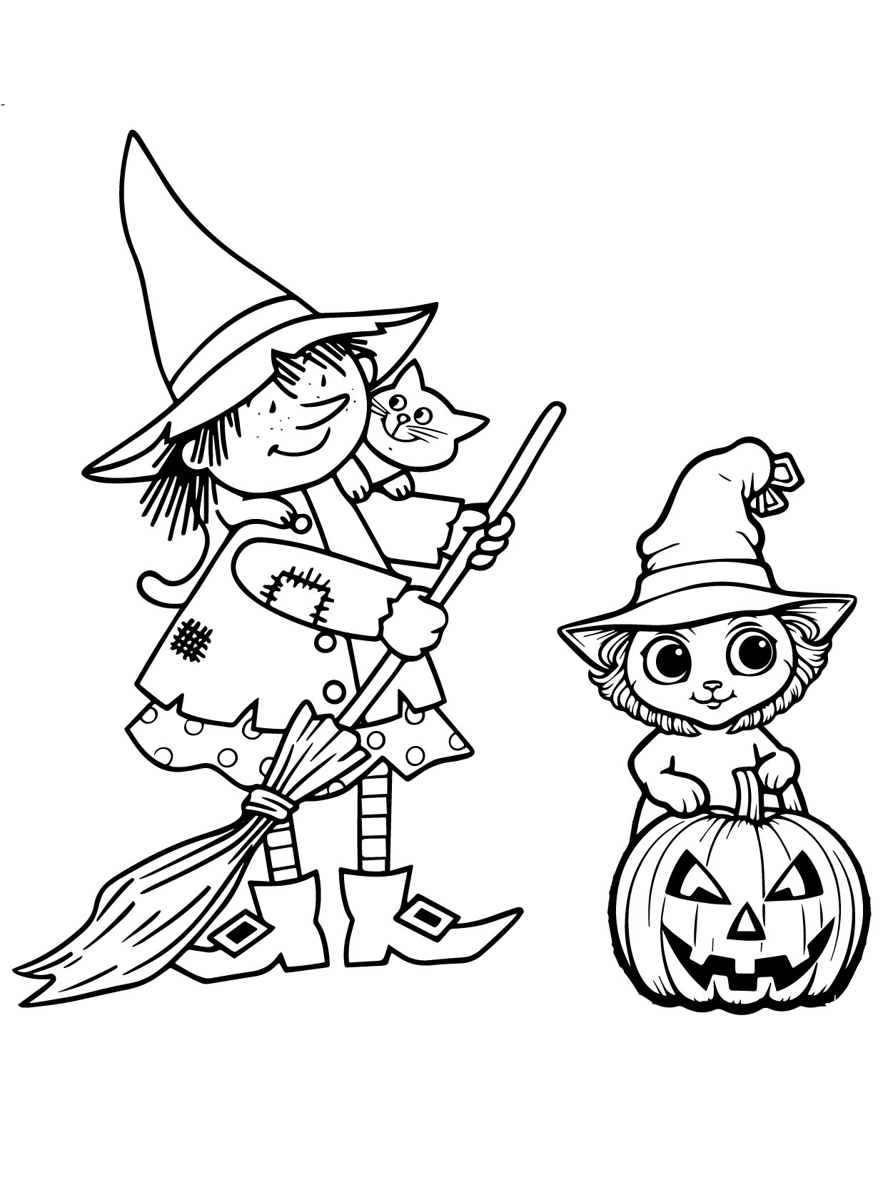 Dibujo de Kawaii Halloween 06 para Colorear y Imprimir