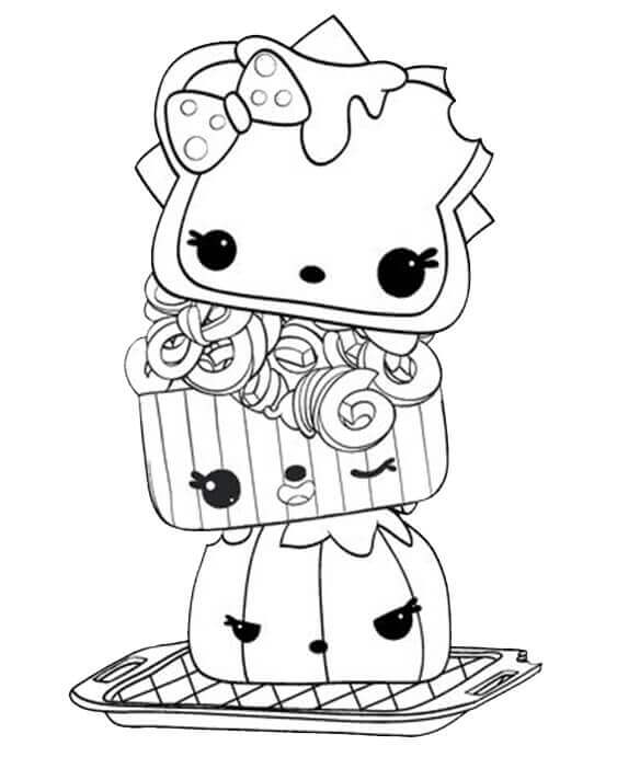dibujo bonito kawaii para colorear
