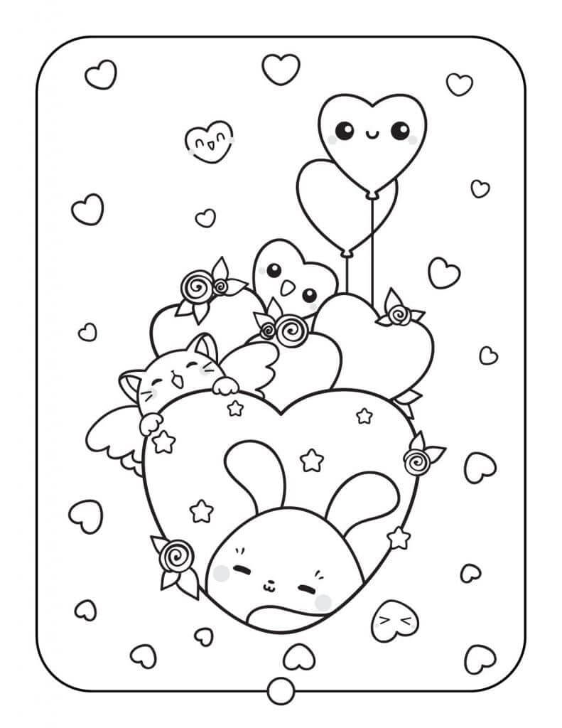 dibujo gran kawaii para colorear
