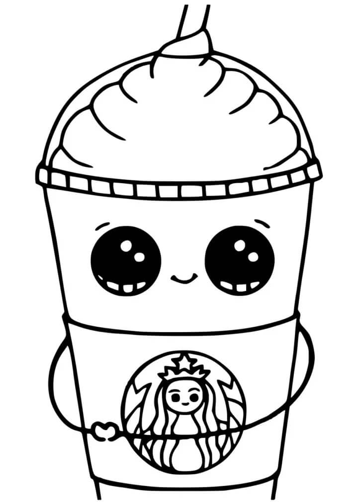 dibujo kawaii bebe sonriendo para colorear