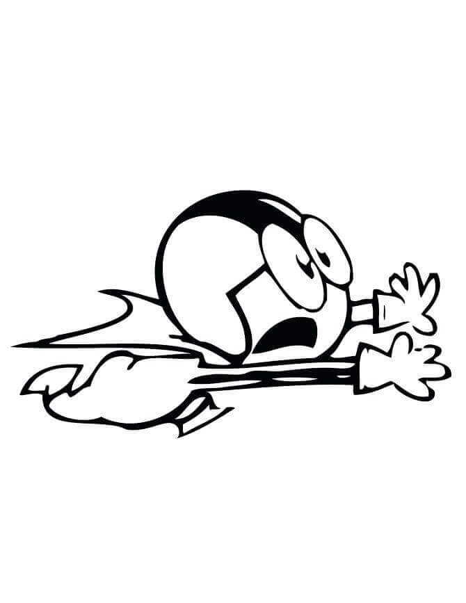 Dibujo de Aterrador Kick Buttowski 1 para Colorear y Imprimir