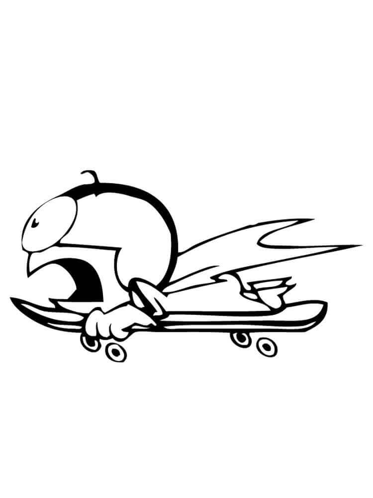 Dibujo de Aterrador Kick Buttowski 2 para Colorear y Imprimir