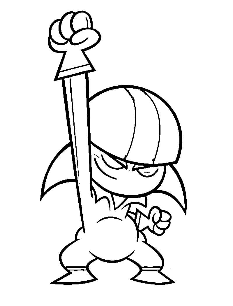 Dibujo de Genial Kick Buttowski para Colorear y Imprimir