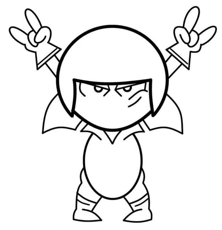 Dibujo de Impresionante Kick Buttowski para Colorear y Imprimir