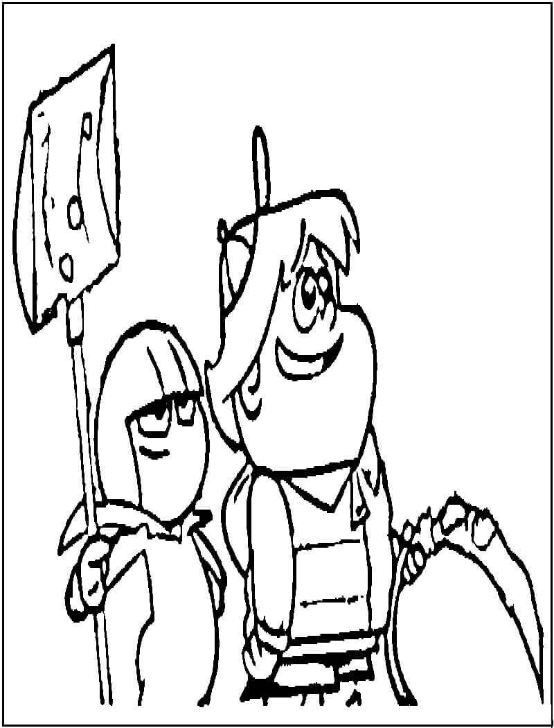 Kick Buttowski para Colorear