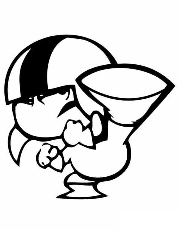 Dibujo de Patada Buttowski para Colorear y Imprimir