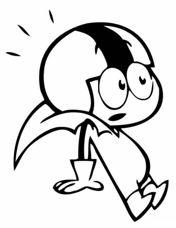Dibujo de Sorpresa Kick Buttowski 2 para Colorear y Imprimir