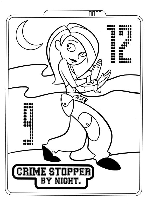 Dibujo de Crime Stopper para Colorear y Imprimir