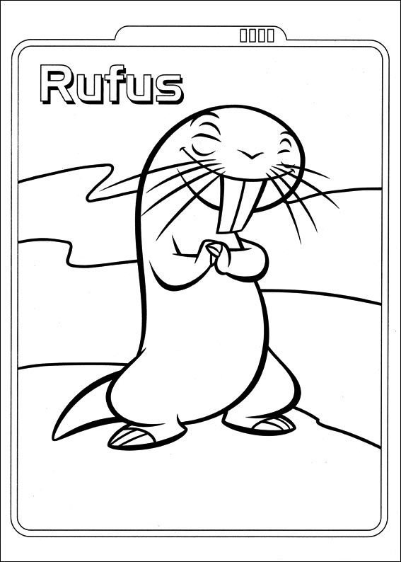 Dibujo de ¡Feliz Rufus para Colorear y Imprimir