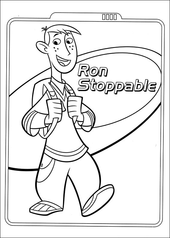 Dibujo de Ron Stoppable para Colorear y Imprimir