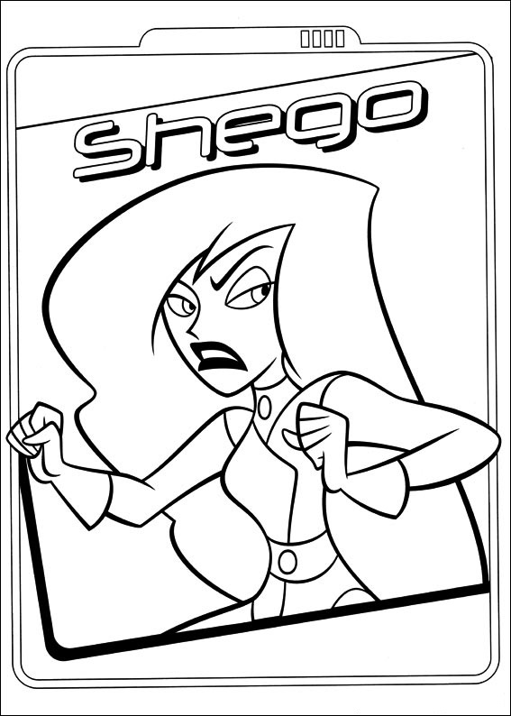 Dibujo de Shego Está Enojada para Colorear y Imprimir