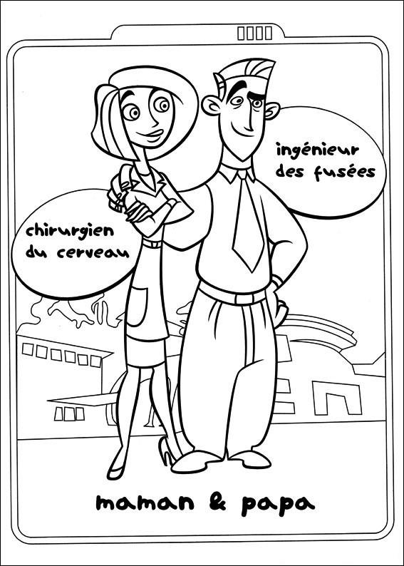 Dibujo de Sr y Sra Posible para Colorear y Imprimir