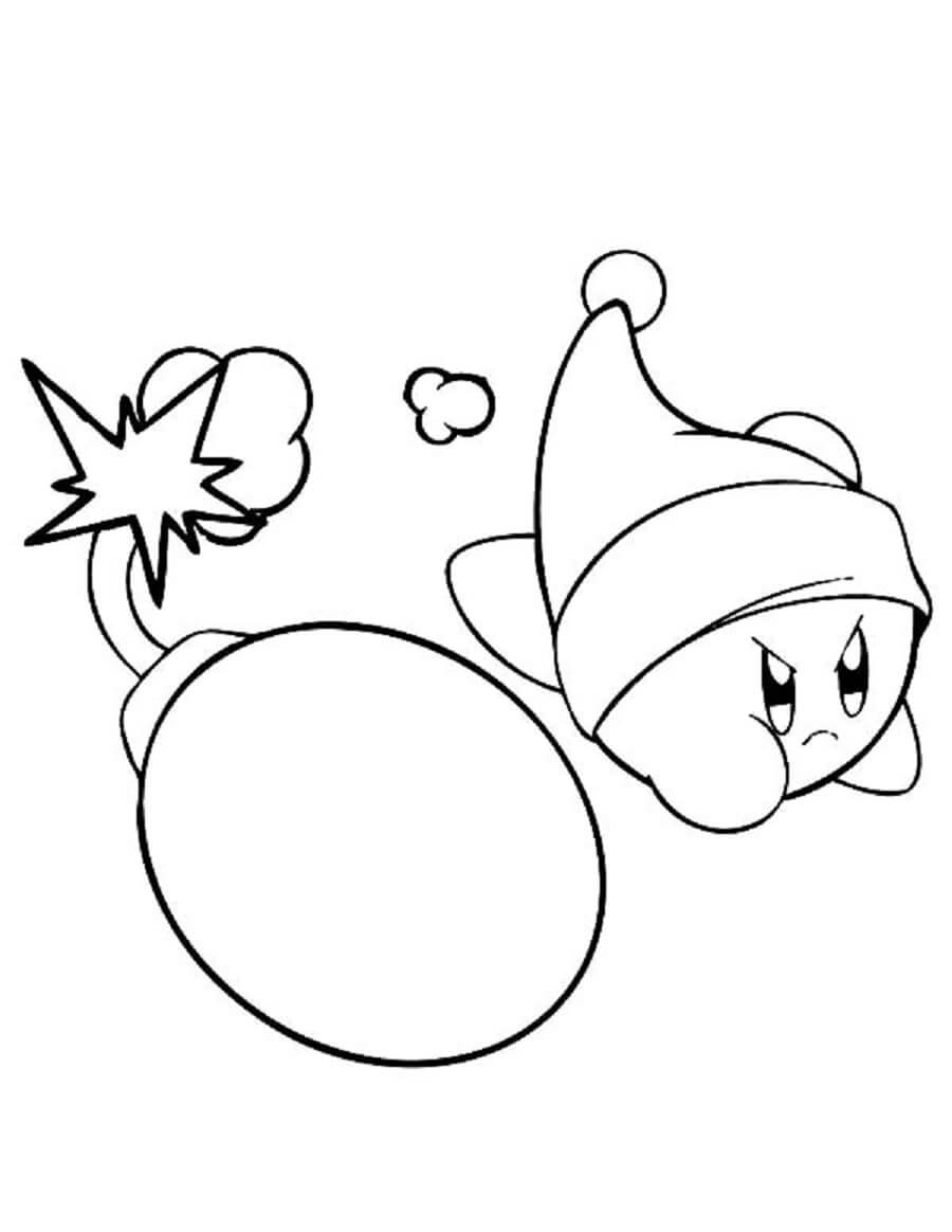 Kirby para Colorear