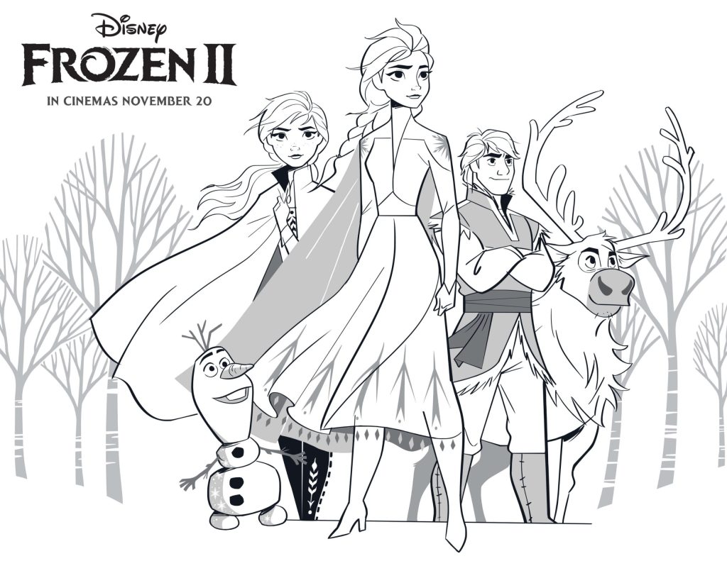 Dibujo de Kristoff y Amigas Scaled para Colorear y Imprimir