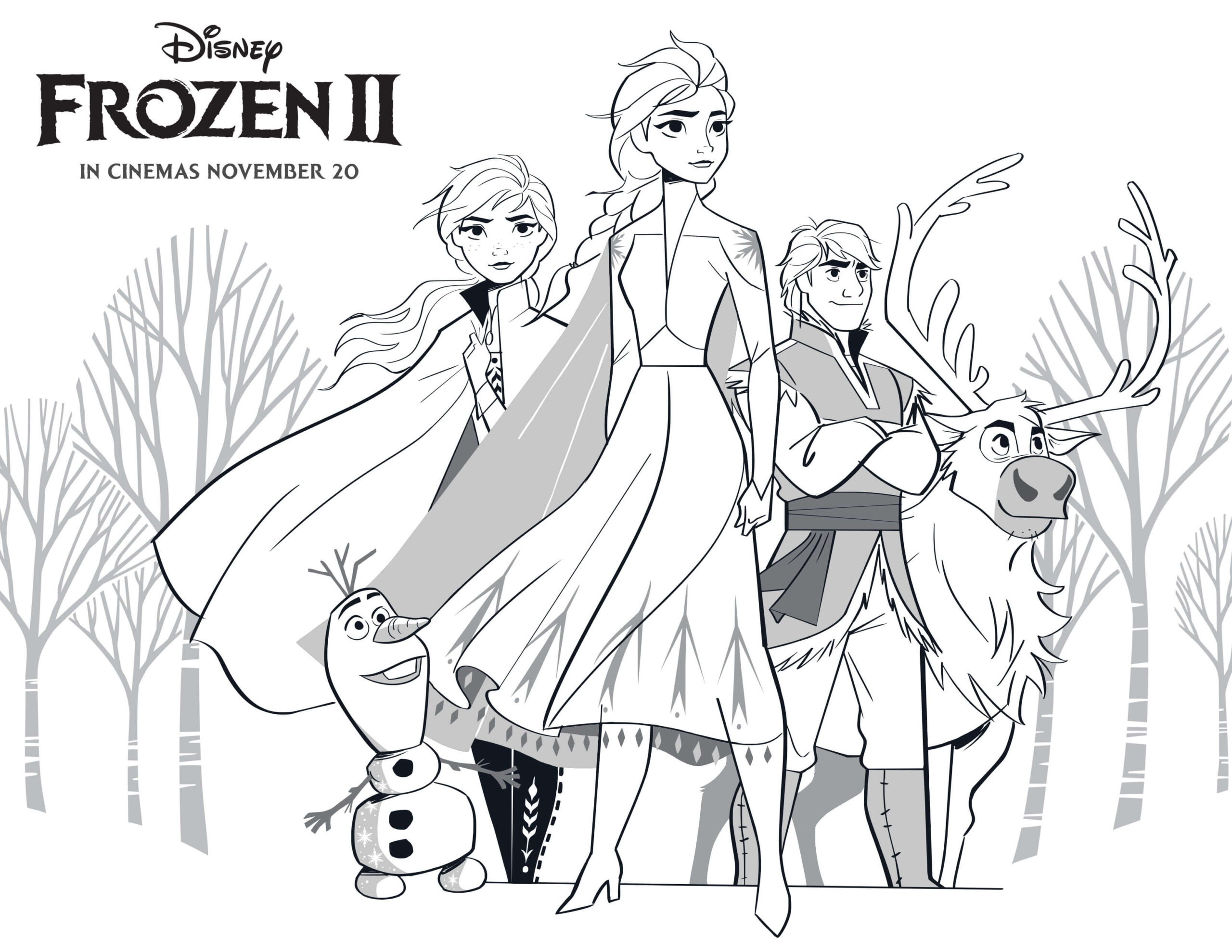 Dibujo de Kristoff y Amigas Scaled para Colorear y Imprimir