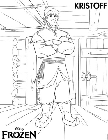 Kristoff para Colorear