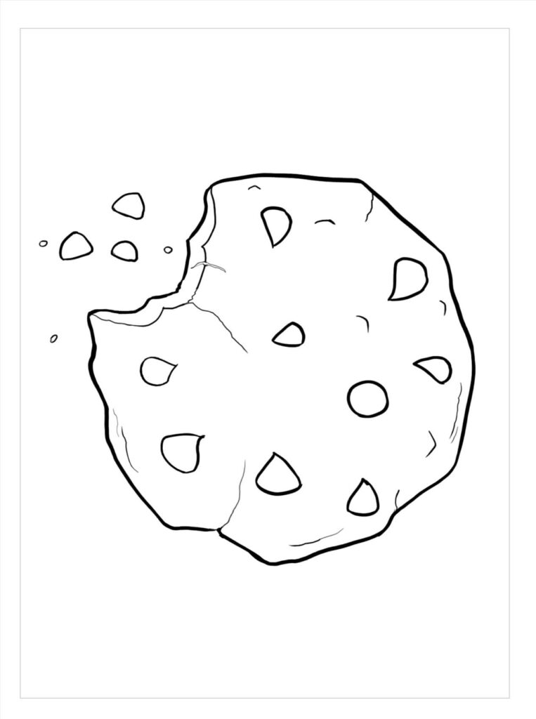 Dibujo Galleta Normal Gratis Para Colorear