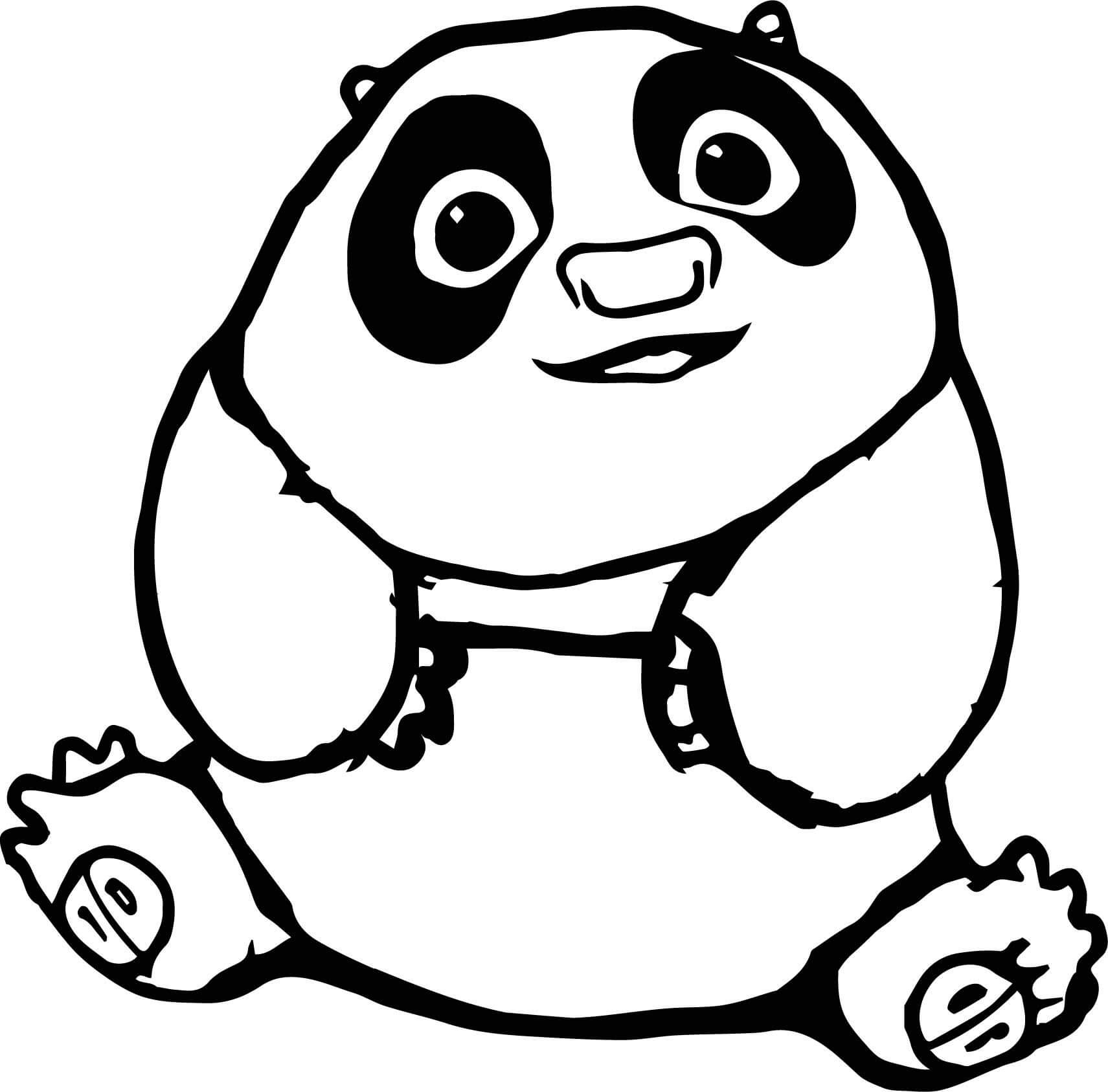 Dibujo de Chibi Po para Colorear y Imprimir