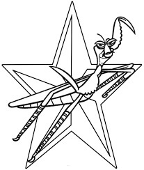 Dibujo de Hermano Mantis para Colorear y Imprimir