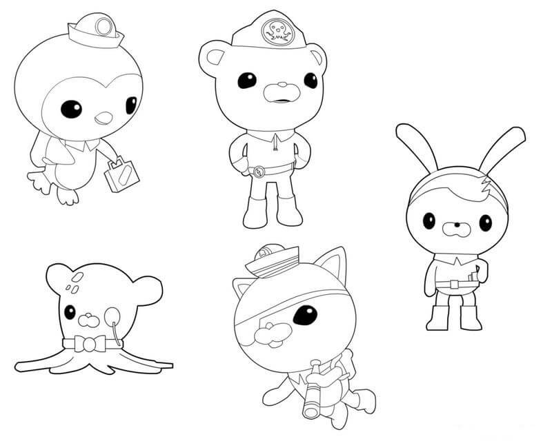 Dibujo de Kawazii y Amigo para Colorear y Imprimir