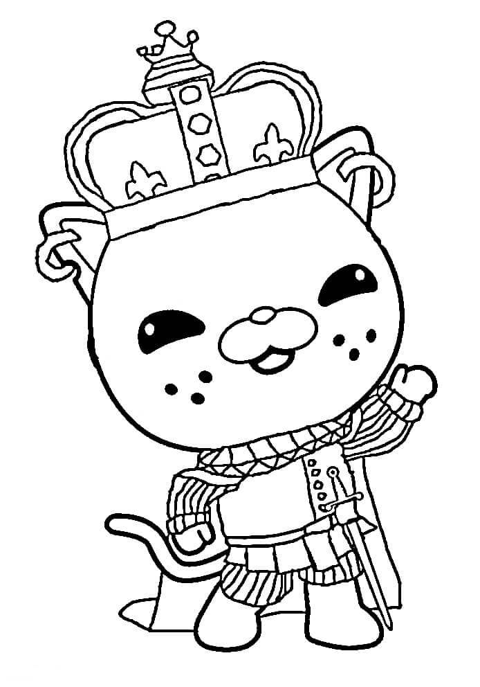 Dibujo de Rey Kawazii para Colorear y Imprimir