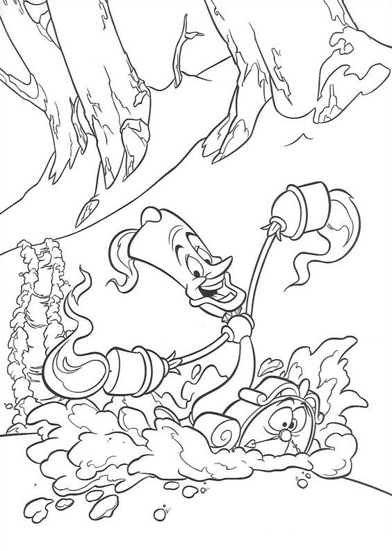 Dibujo de Luz Divertida para Colorear y Imprimir