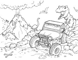 Dibujo de Camino Prehistórico para Colorear y Imprimir