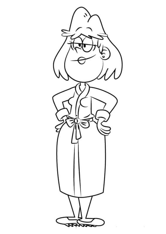 Dibujo de Casa Rita Loud para Colorear y Imprimir