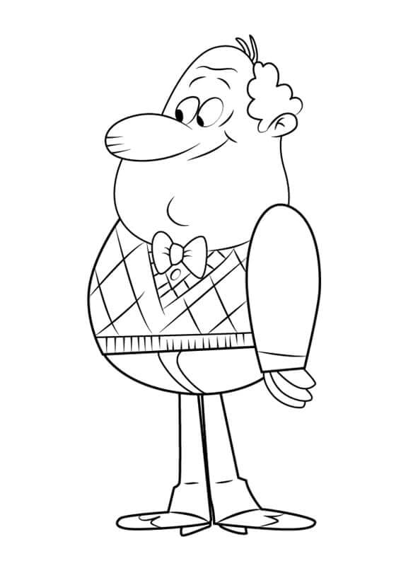 Dibujo de Harold Mcbride de Casa Ruidosa para Colorear y Imprimir