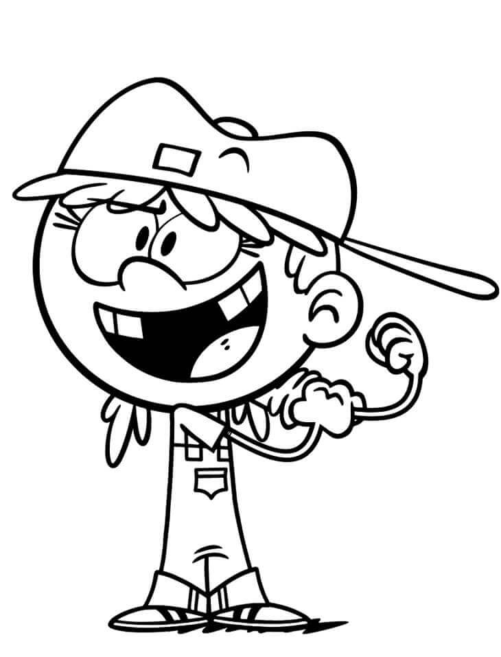 Dibujo de Lana Casa Ruidosa para Colorear y Imprimir