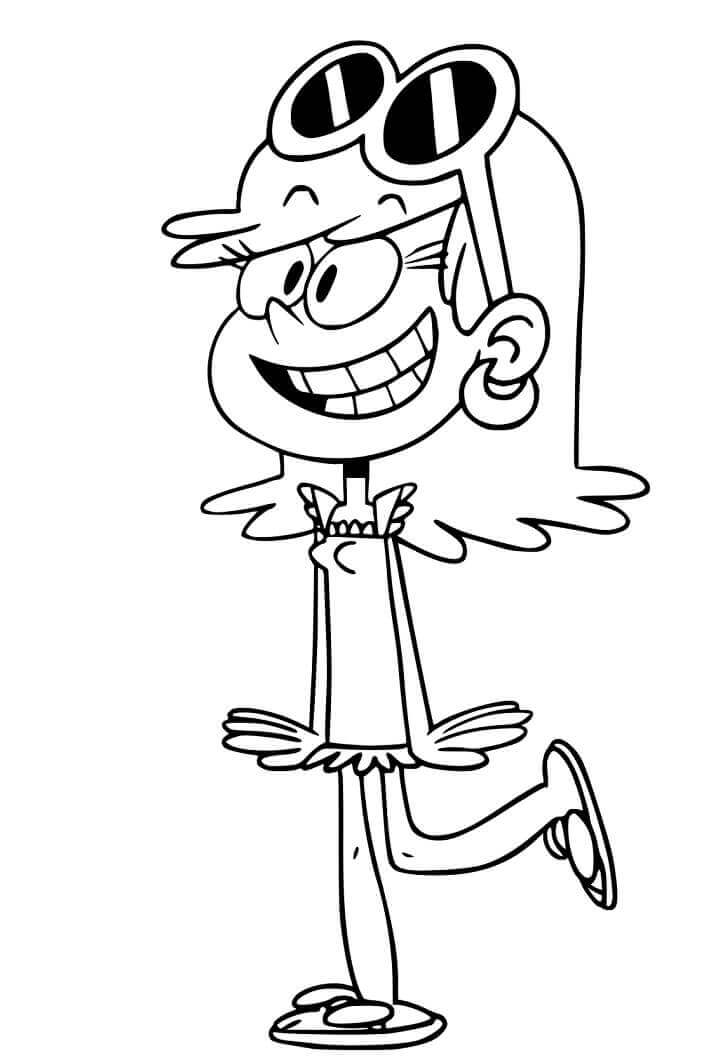Dibujo de Leni Ruidosa para Colorear y Imprimir