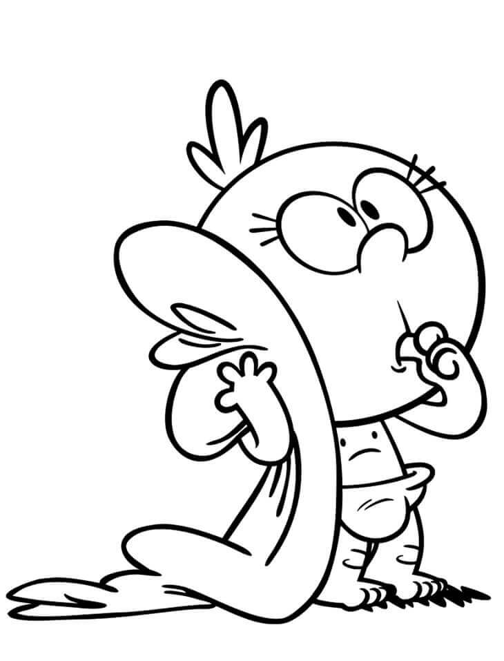 Dibujo de Lily Casa Ruidosa para Colorear y Imprimir