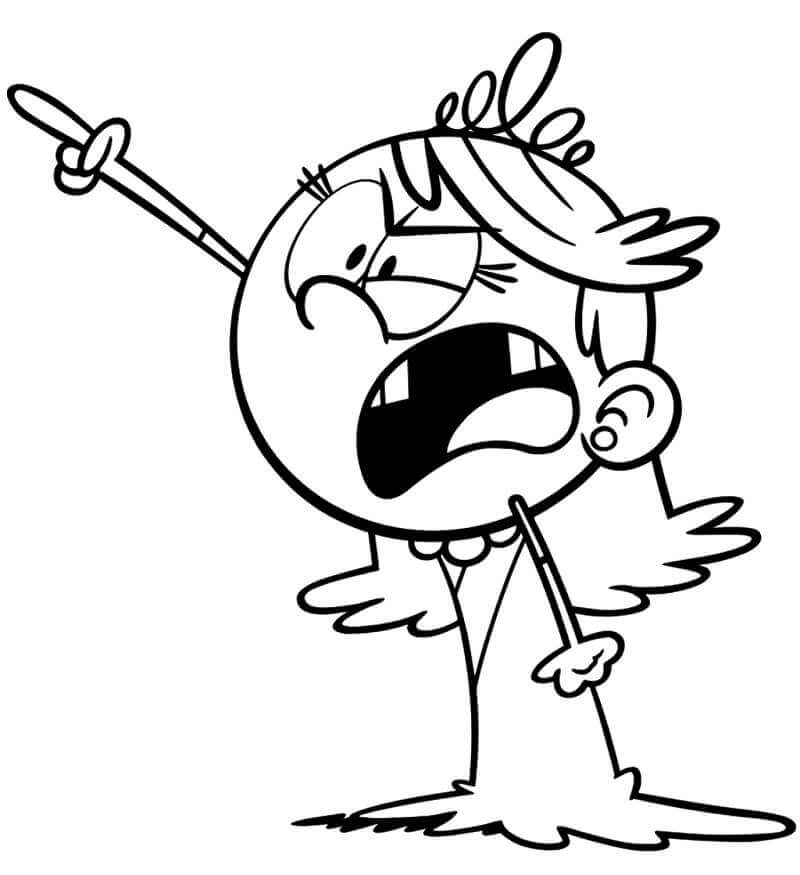 Dibujo de Lola Casa Ruidosa para Colorear y Imprimir