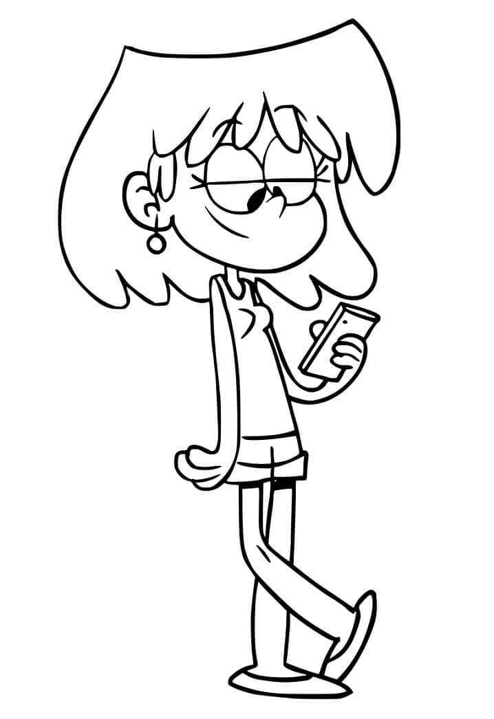 Dibujo de Lori Loud para Colorear y Imprimir