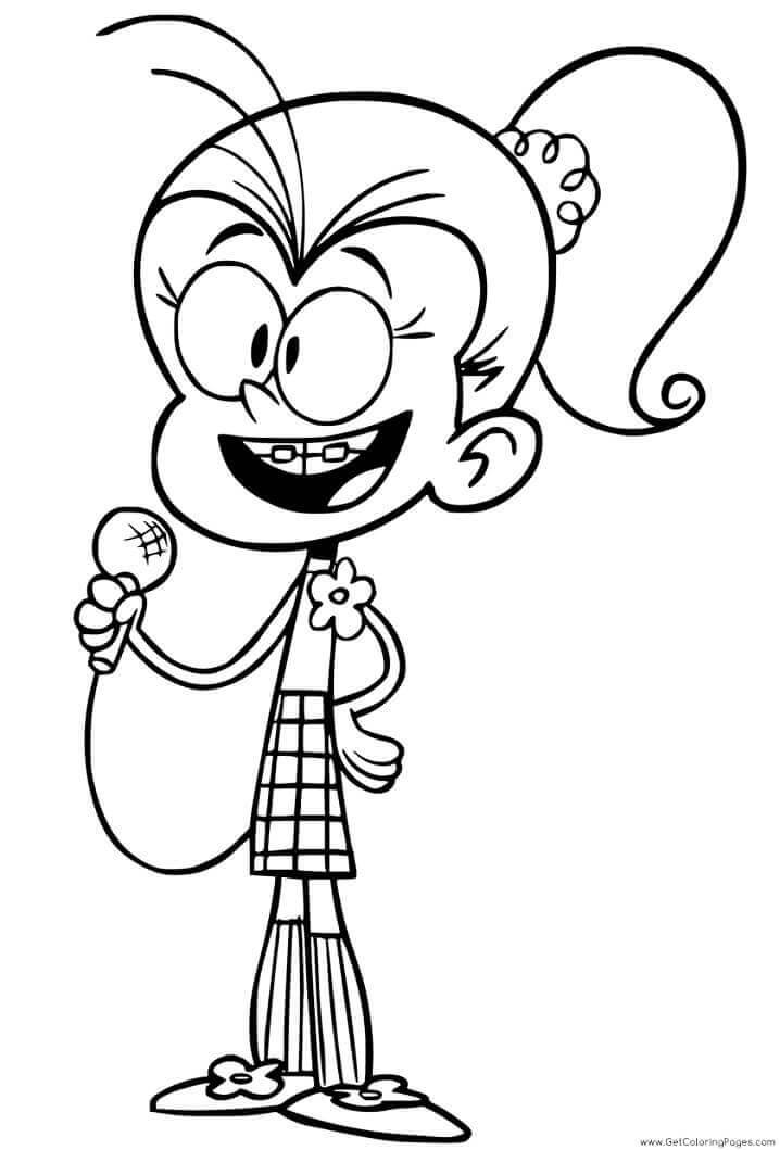 Dibujo de Luan Ruidosa para Colorear y Imprimir