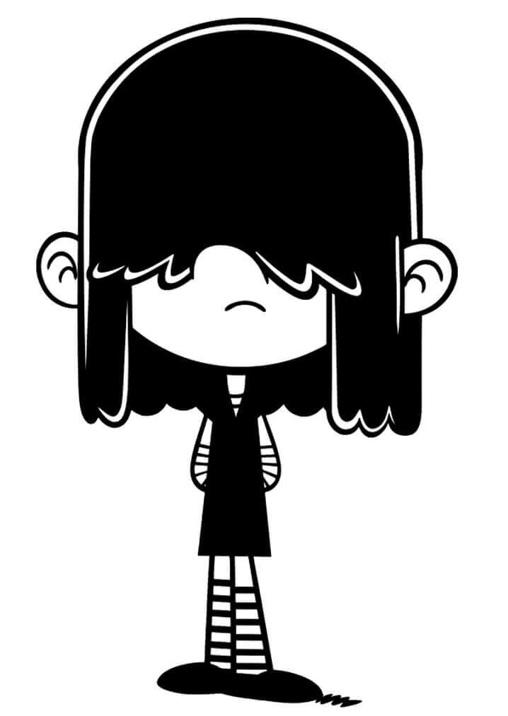 Dibujo de Lucy Casa Ruidosa para Colorear y Imprimir