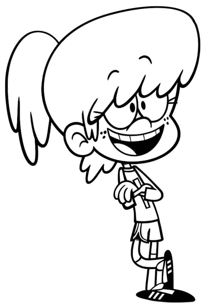 Dibujo de Lynn Divertida para Colorear y Imprimir