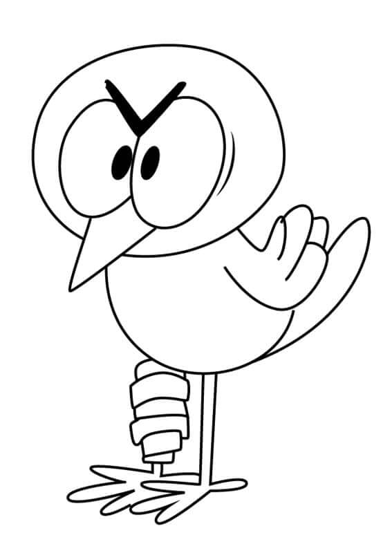 Dibujo de Walt de Casa Ruidosa para Colorear y Imprimir