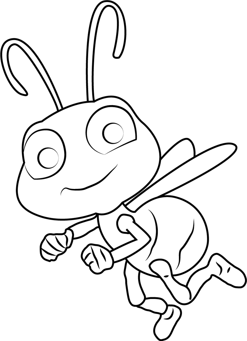 Dibujo de Dot Volando para Colorear y Imprimir