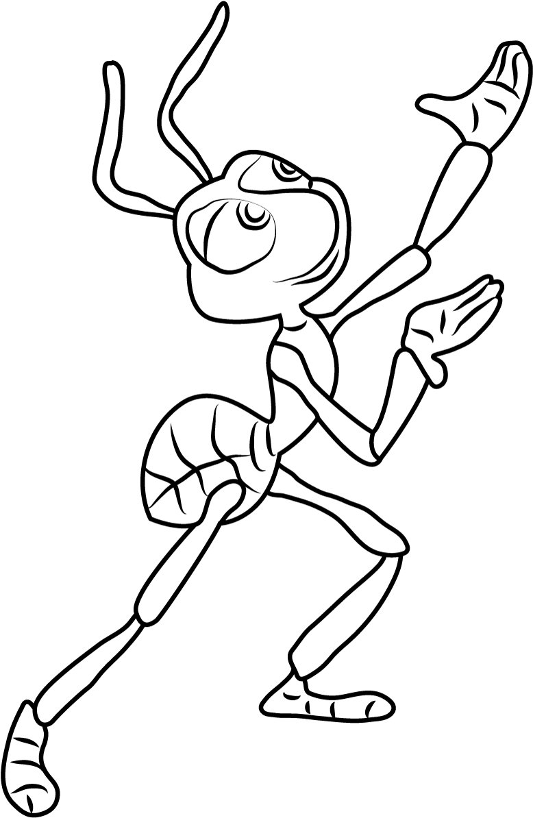 Dibujo de Flik Bailando para Colorear y Imprimir