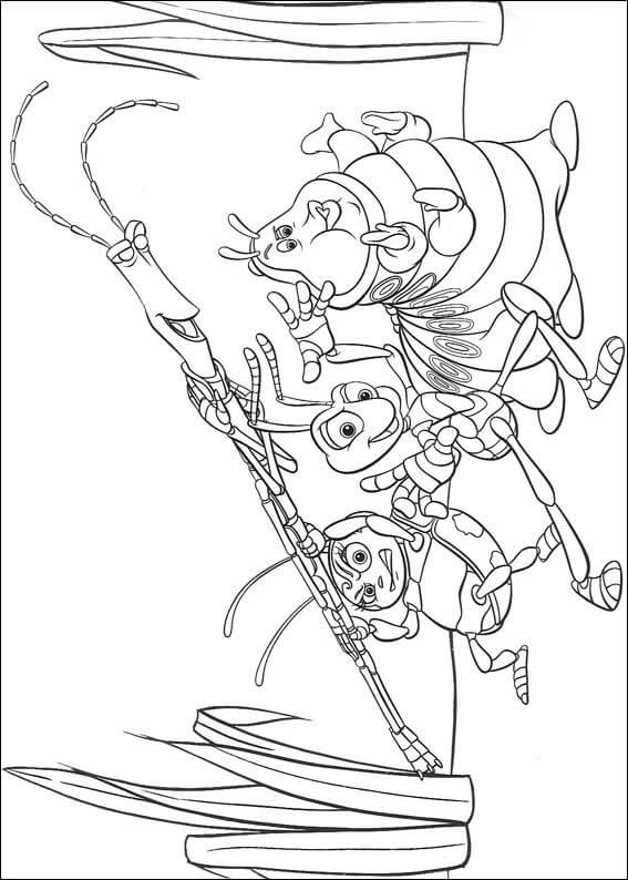 Dibujo de Flik Francis Slim Heimlich para Colorear y Imprimir