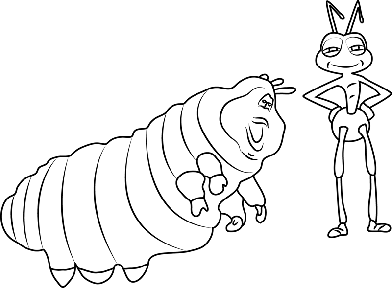 Dibujo de Heimlich y Flik para Colorear y Imprimir