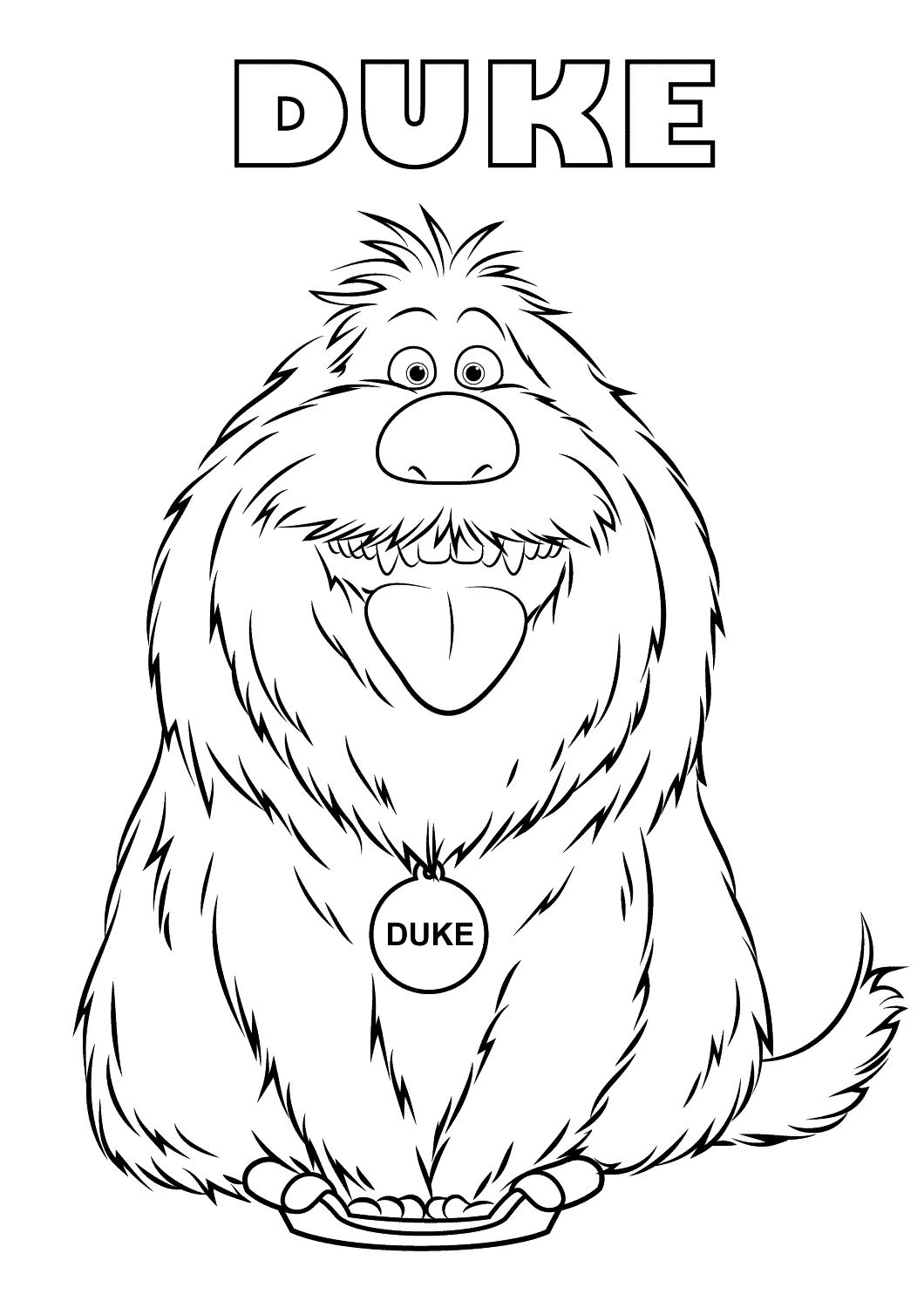 Dibujo de 1559534730 Duke A4 para Colorear y Imprimir