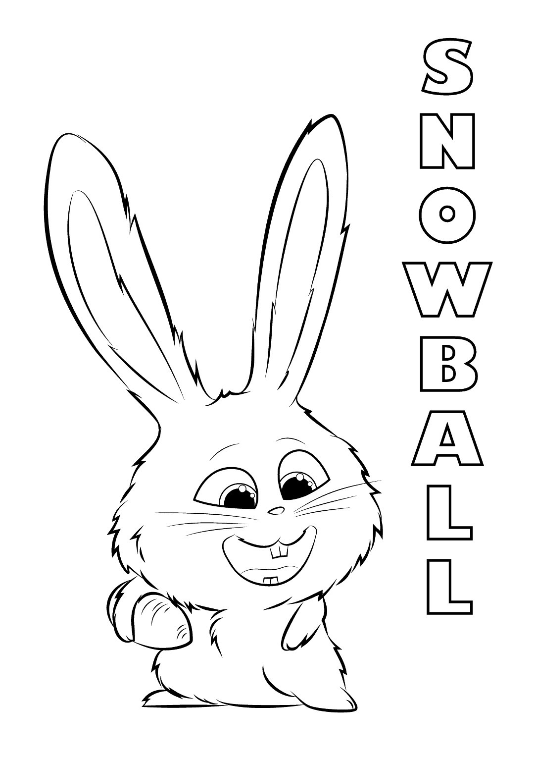 Dibujo de 1559546253 Snowball A4 para Colorear y Imprimir