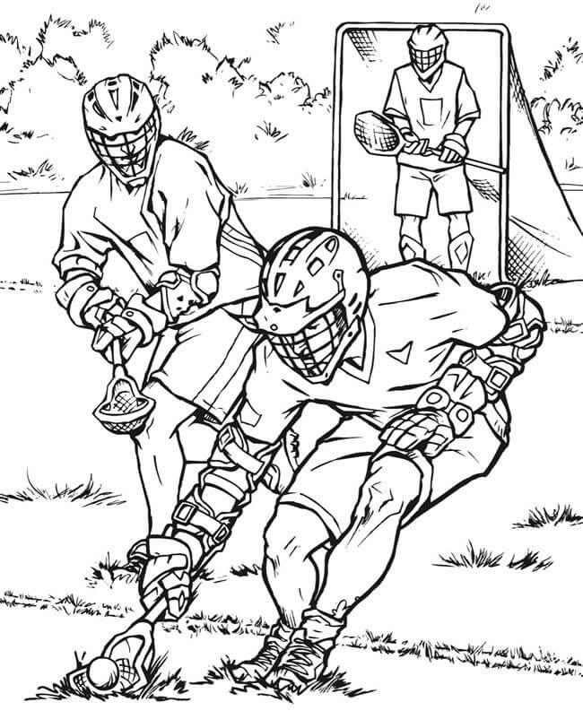 Lacrosse para Colorear